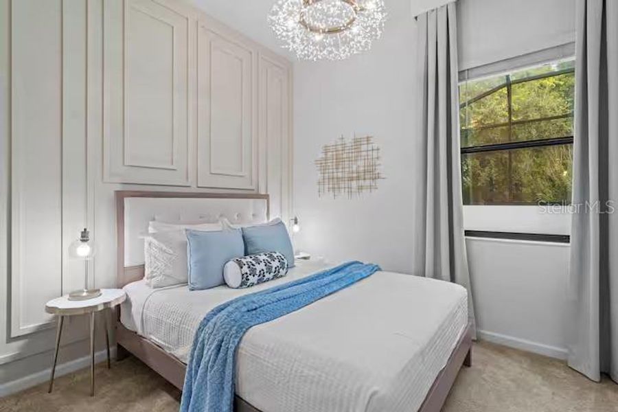 Furnished interior view inside a new home in , Orlando (Image 23).