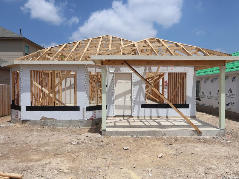 In-progress construction of a new home in Winding Brook, San Antonio, TX (Image 17).