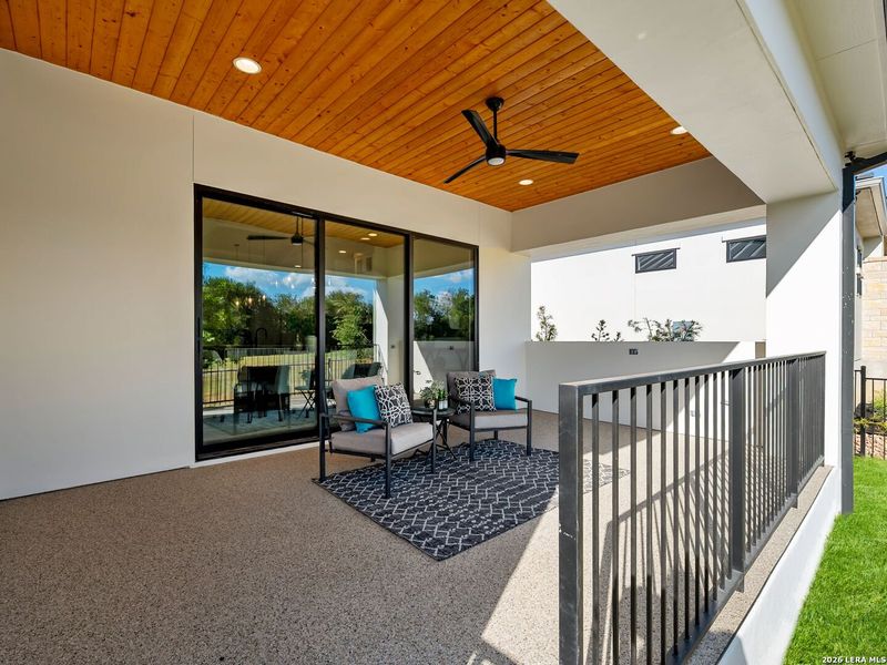 Exterior details and patio area of a home in , San Antonio (Image 4). Exterior details and patio area of a home in , San Antonio (Image 4).