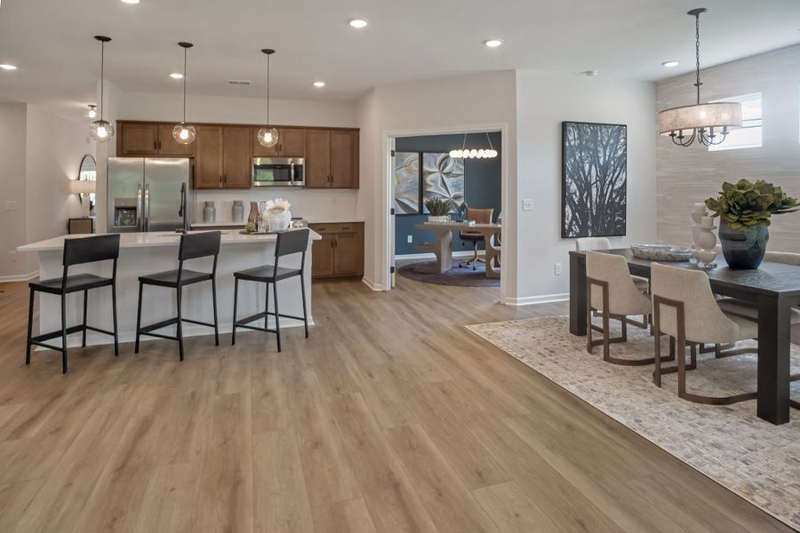 Furnished interior view inside a new home in The Oaks, Clarksville (Image 24).