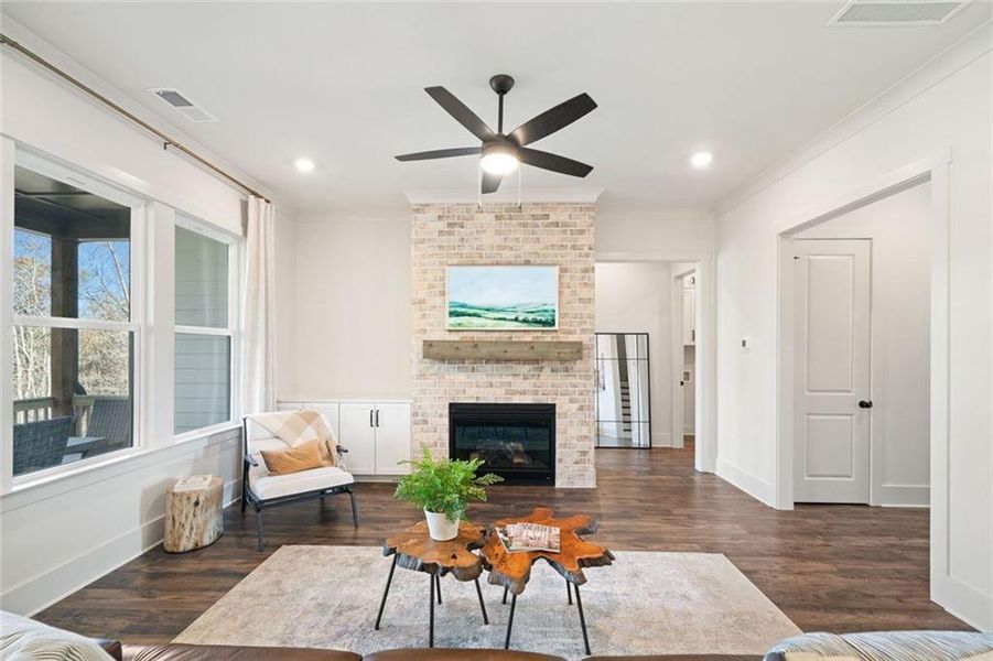 Furnished interior view inside a new home in , Ellijay (Image 3).
