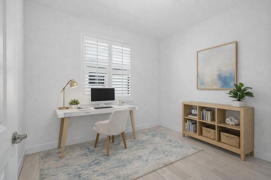 Staged Office or Den