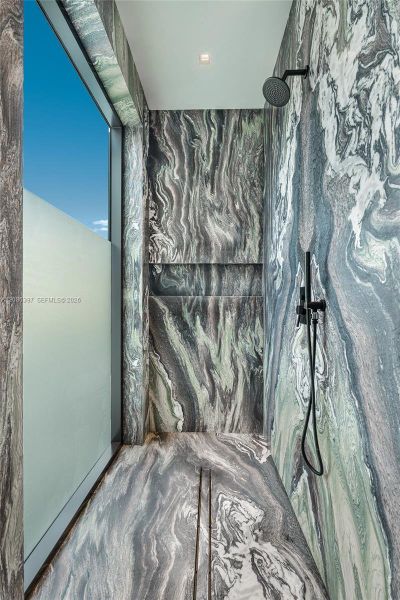 Close-up of interior finishes inside a home in , Miami Beach (Image 21).
