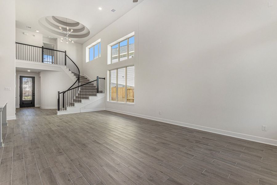 Winding Staircase with Rotunda Ceiling