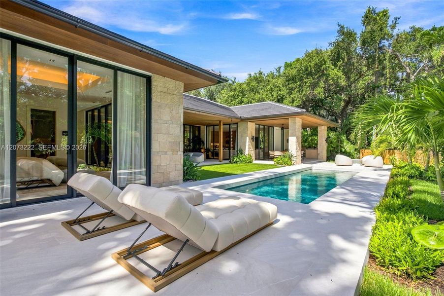 Exterior details and patio area of a home in , Miami (Image 26). Exterior details and patio area of a home in , Miami (Image 26).