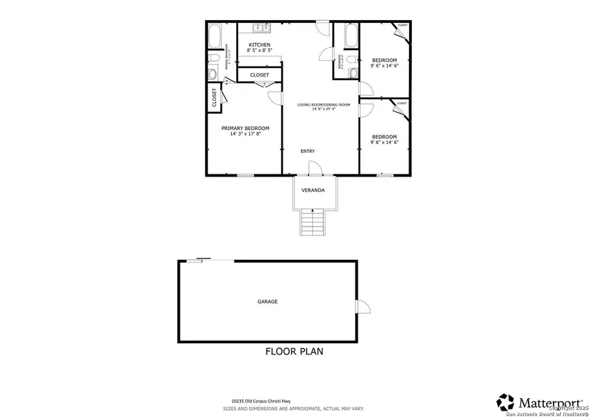 2D floor plan layout of this home in , San Antonio, TX (Image 3). 2D floor plan layout of this home in , San Antonio, TX (Image 3).