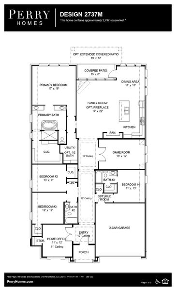 Floor Plan for 2737M