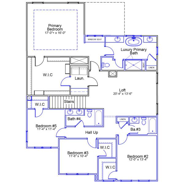 2D floor plan layout of this home in Grand Park, Leland, NC (Image 4). 2D floor plan layout of this home in Grand Park, Leland, NC (Image 4).