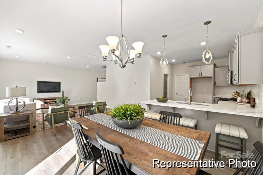 Furnished interior view inside a new home in Morgan Hills, Albemarle (Image 7).