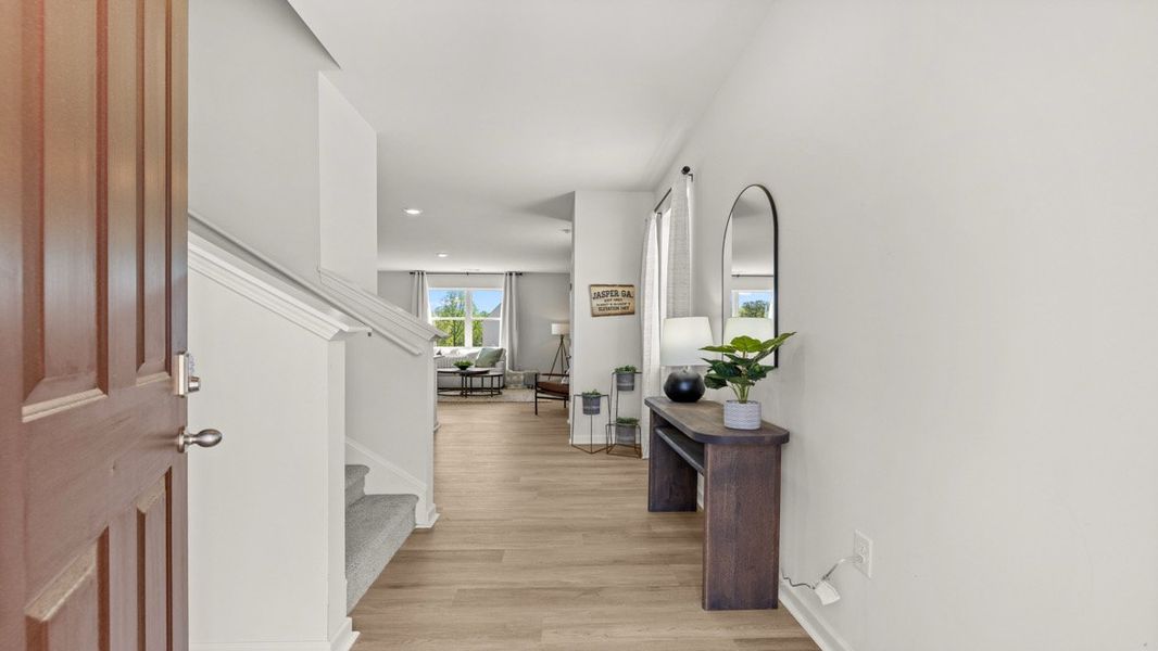 Representative furnished interior of a home built from the Elston by D.R. Horton in Rolling Meadows, Jasper (Image 6).
