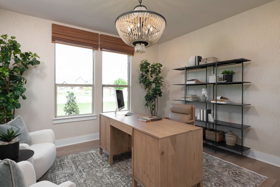 Representative furnished interior of a home built from the Owen by Tri Pointe Homes in Somerset Park, Rockwall (Image 11).