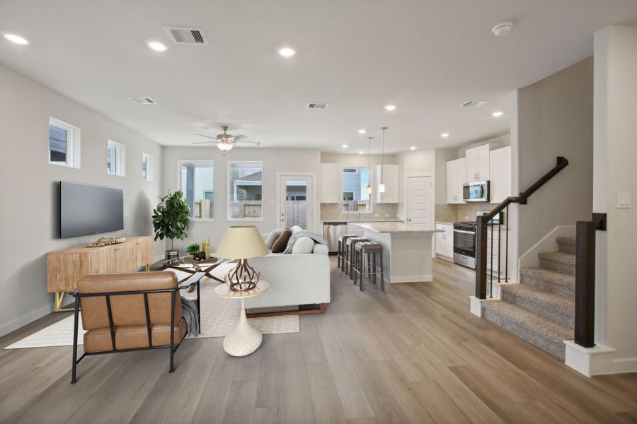 Photo is not of the actual home, but is an inspirational photo of builder’s model home and may depict options, furnishings, and/or decorator features that are not included