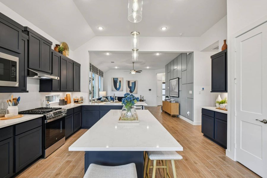 Furnished interior view inside a new home in Wood Leaf Reserve, Tomball (Image 8).