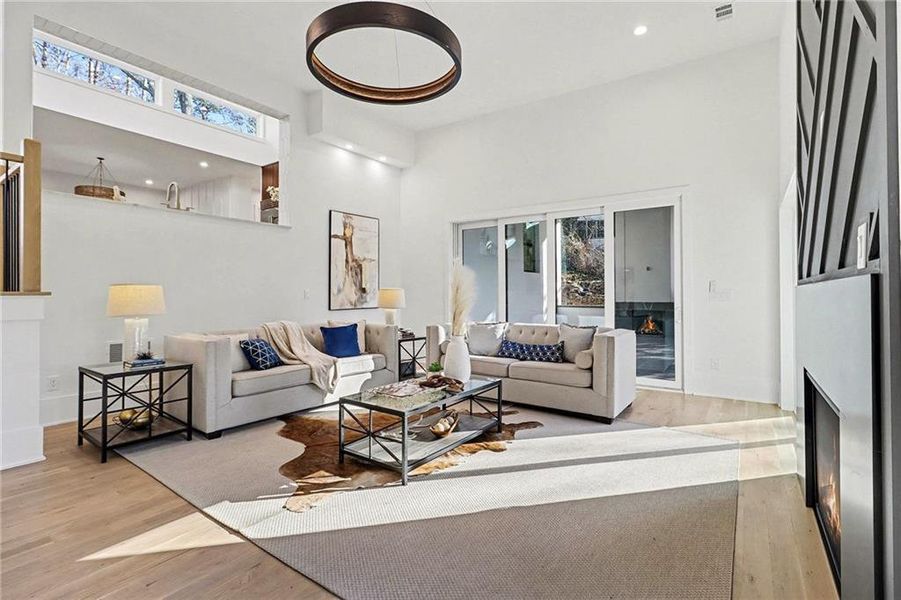 Furnished interior view inside a new home in , Atlanta (Image 17). Furnished interior view inside a new home in , Atlanta (Image 17).