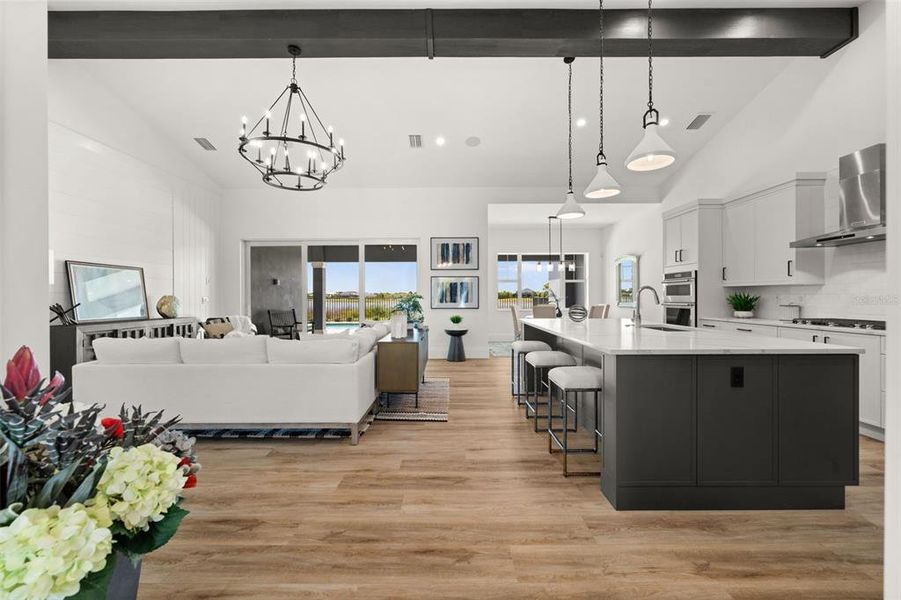 Furnished interior view inside a new home in , Punta Gorda (Image 17). Furnished interior view inside a new home in , Punta Gorda (Image 17).