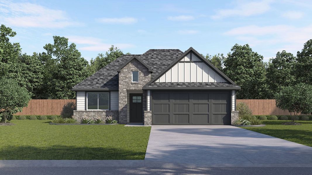 Representative exterior photo of a completed home built from the The Dalton by D.R. Horton in Mayfair, New Braunfels, TX (Image 1). Representative exterior photo of a completed home built from the The Dalton by D.R. Horton in Mayfair, New Braunfels, TX (Image 1).