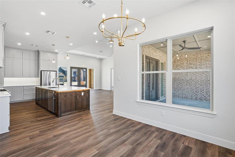 Furnished interior view inside a new home in , West (Image 14).