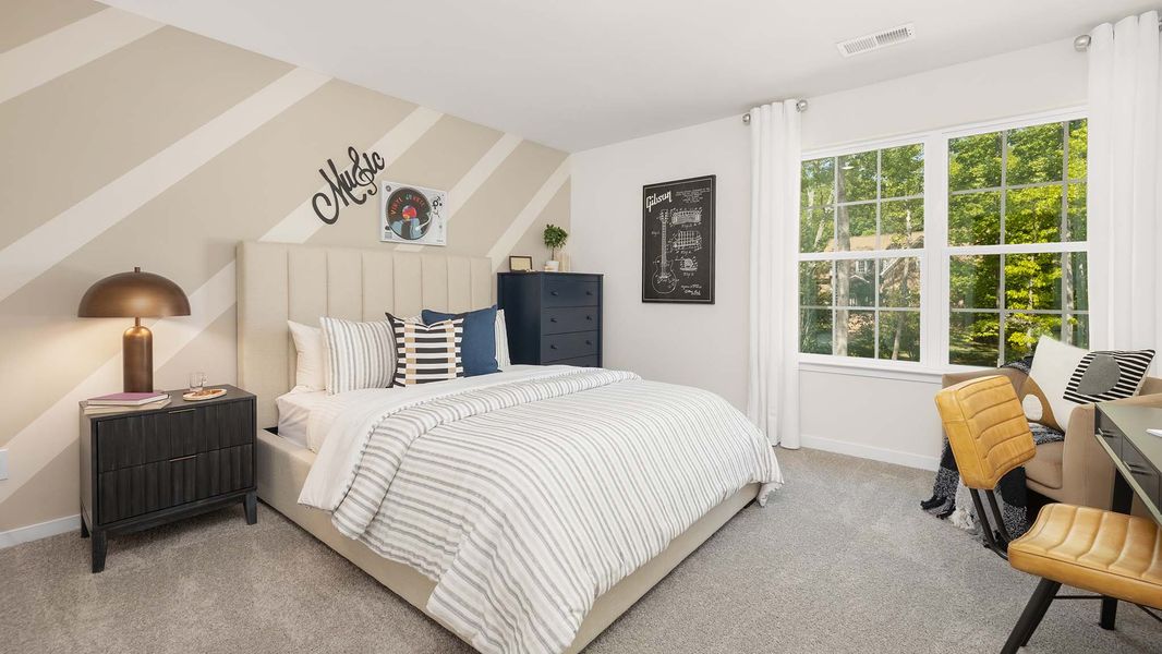 Furnished interior view inside a new home in Tap Root Farms, Fletcher (Image 16).