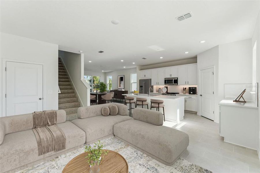 Furnished interior view inside a new home in Wekiva Springs Cove, Apopka (Image 9).