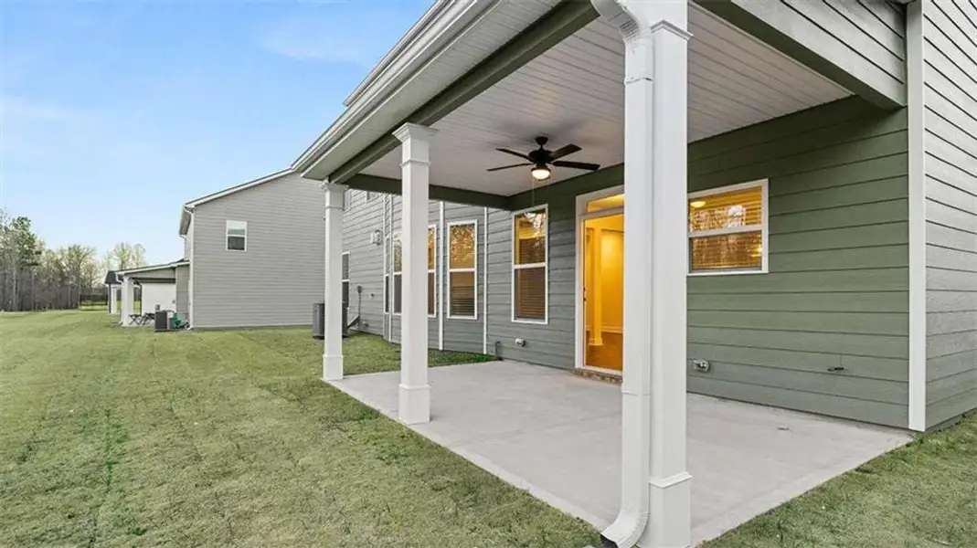 Exterior details and patio area of a home in Heritage Pointe, Senoia (Image 3).