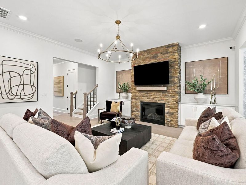 Furnished interior view inside a new home in Rockport, Wake Forest (Image 32).