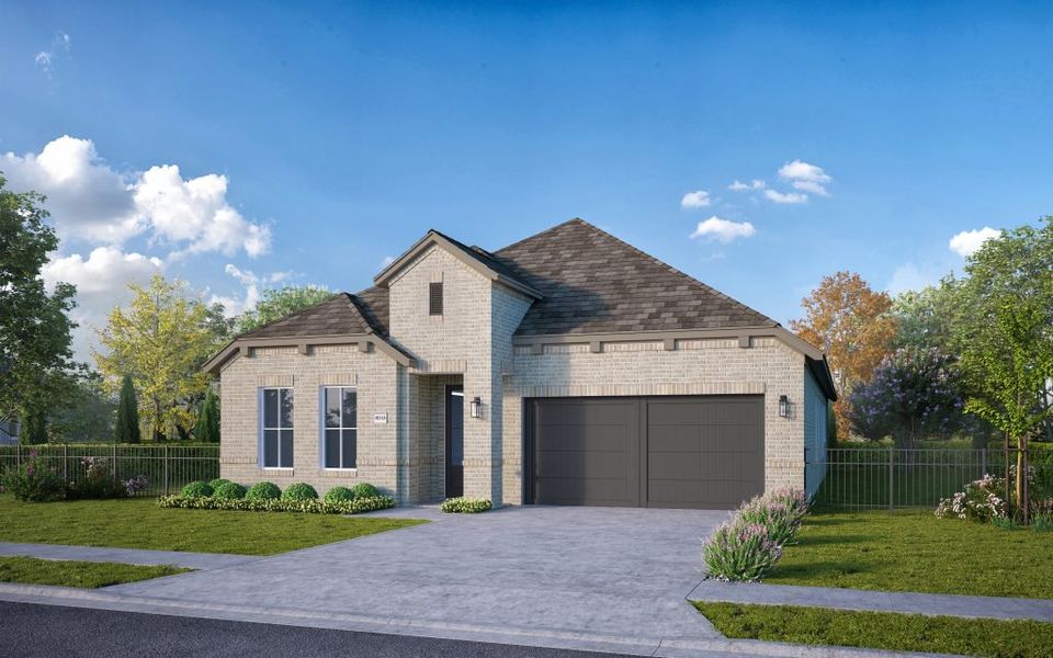 Representative exterior photo of a completed home built from the The Catalina by Stonefield Homes in The Highlands, Rockwall, TX (Image 30).