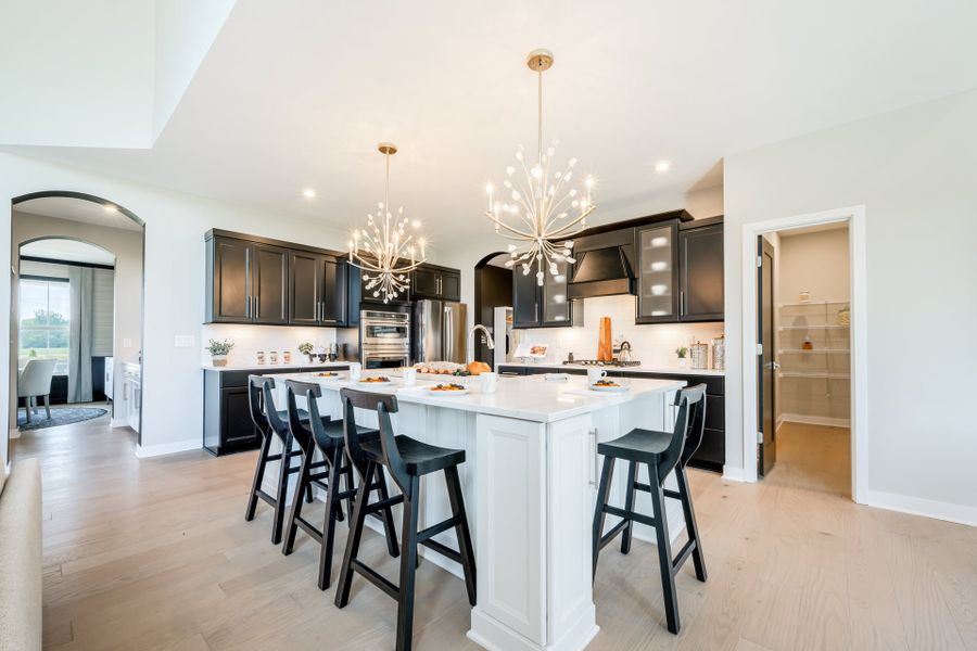 Representative furnished interior of a home built from the Leland by Fischer Homes in Hidden Fields, Hoschton (Image 14).