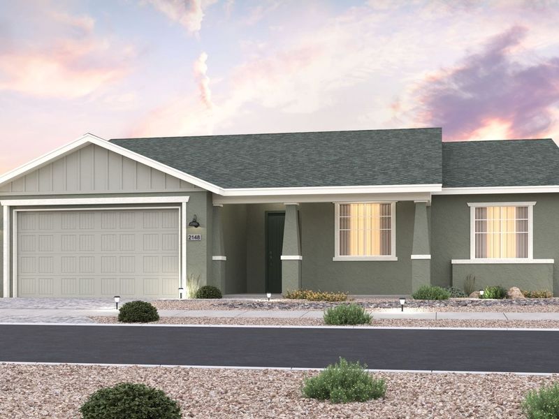 Representative exterior photo of a completed home built from the The Summit by Davidson Homes LLC in Morningstar, Prescott Valley, AZ (Image 25).