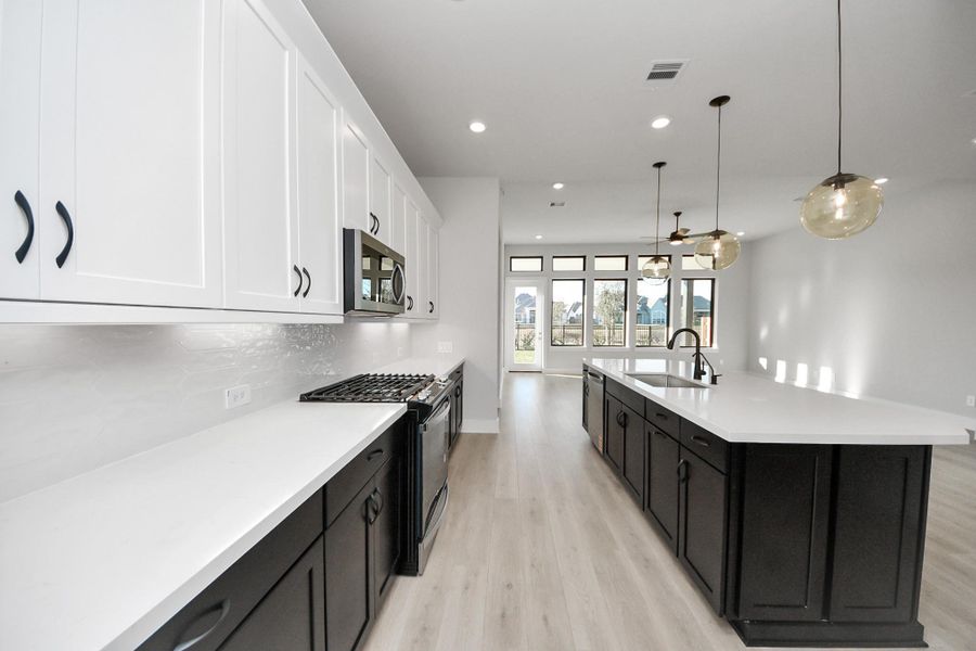 Furnished interior view inside a new home in Elyson, Katy (Image 11).