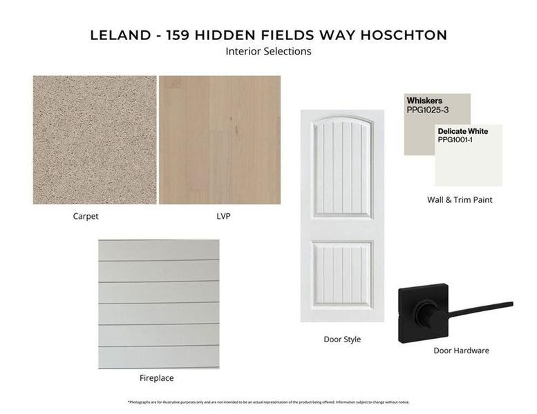 Sample of building materials used in homes in Hidden Fields, Hoschton (Image 2). Sample of building materials used in homes in Hidden Fields, Hoschton (Image 2).