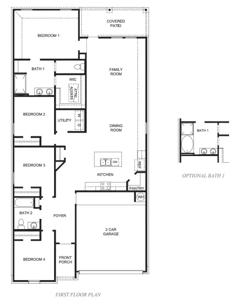 2D floor plan layout of this home in Emberly, Beasley, TX (Image 3).
