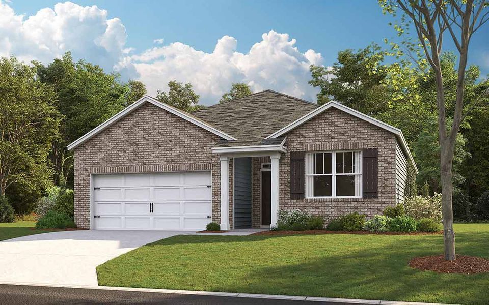 Representative exterior photo of a completed home built from the ARIA by D.R. Horton in Hartmann Crossing, Lebanon, TN (Image 2).