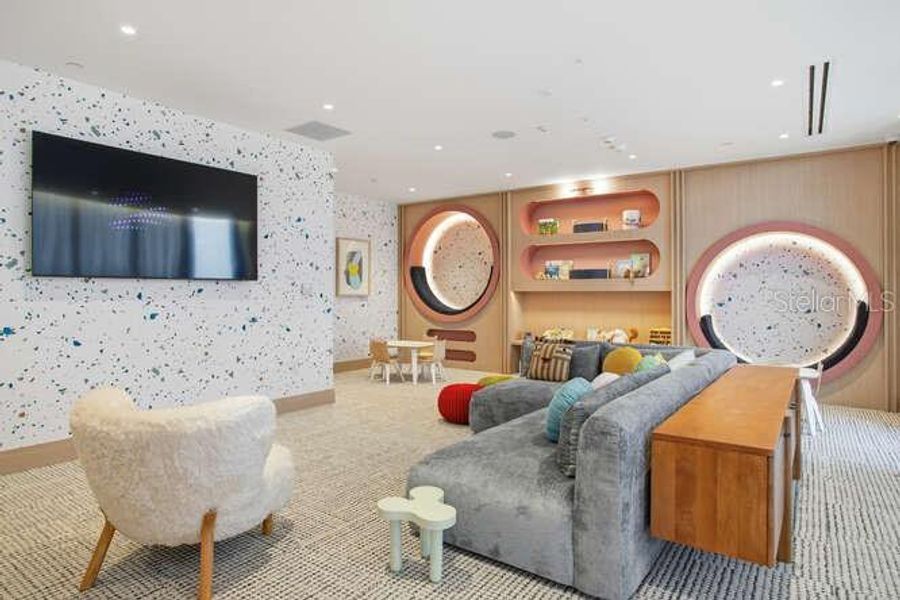 Furnished interior view inside a new home in , Tampa (Image 40).