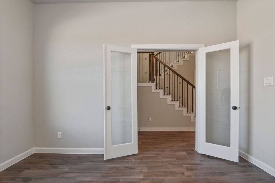 Representative unfurnished interior of a home built from the The Gunderson by David Weekley Homes in Two Step Farm 35', Montgomery (Image 11). Representative unfurnished interior of a home built from the The Gunderson by David Weekley Homes in Two Step Farm 35', Montgomery (Image 11).