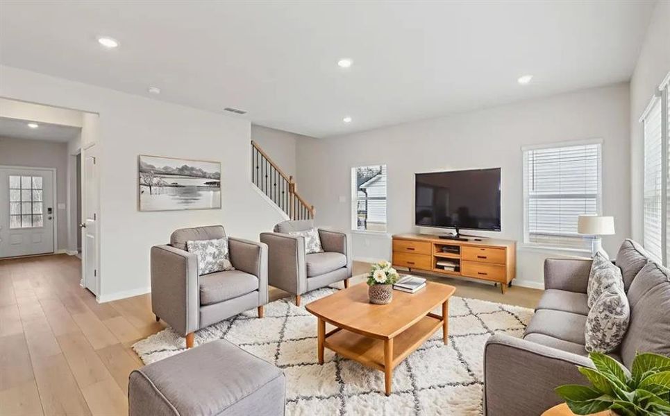 Furnished interior view inside a new home in Preserve at Mountain Creek, Pendergrass (Image 4). Furnished interior view inside a new home in Preserve at Mountain Creek, Pendergrass (Image 4).