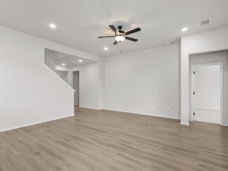 Representative unfurnished interior of a home built from the The Sycamore B by Davidson Homes LLC in Heartland, Heartland (Image 18). Representative unfurnished interior of a home built from the The Sycamore B by Davidson Homes LLC in Heartland, Heartland (Image 18).