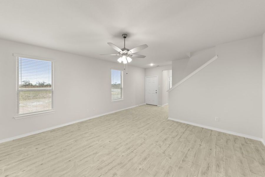 Representative exterior photo of a completed home built from the Willow by Impression Homes in Northspur, Terrell, TX (Image 11). Representative exterior photo of a completed home built from the Willow by Impression Homes in Northspur, Terrell, TX (Image 11).