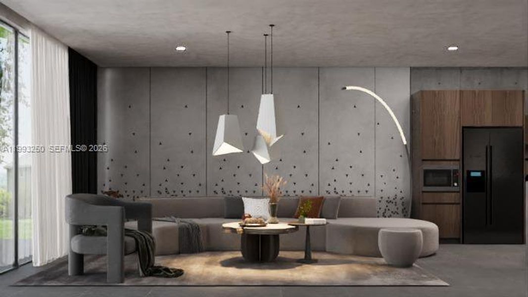 Furnished interior view inside a new home in , Fort Lauderdale (Image 25).