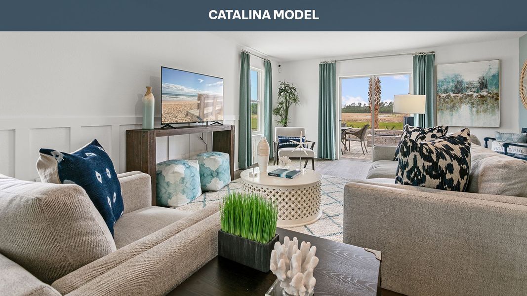 Representative furnished interior of a home built from the Catalina by D.R. Horton in Copes Landing, Jacksonville (Image 11). Representative furnished interior of a home built from the Catalina by D.R. Horton in Copes Landing, Jacksonville (Image 11).