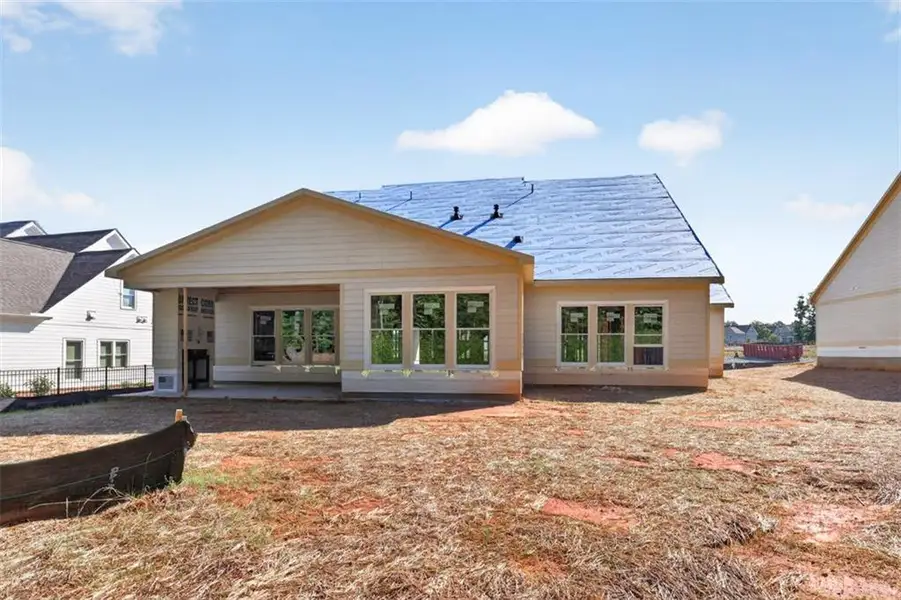 Exterior details and patio area of a home in , Statham (Image 4).