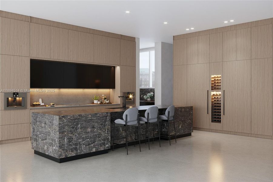 Furnished interior view inside a new home in , Miami (Image 1). Furnished interior view inside a new home in , Miami (Image 1).