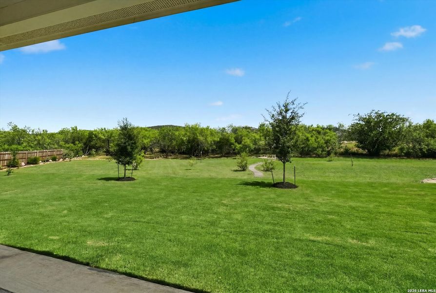 Exterior details and patio area of a home in Copper Canyon, Bulverde (Image 24).