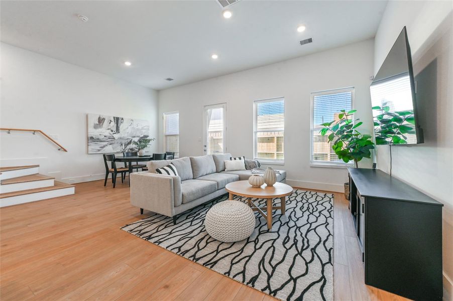 Furnished interior view inside a new home in , Houston (Image 17).