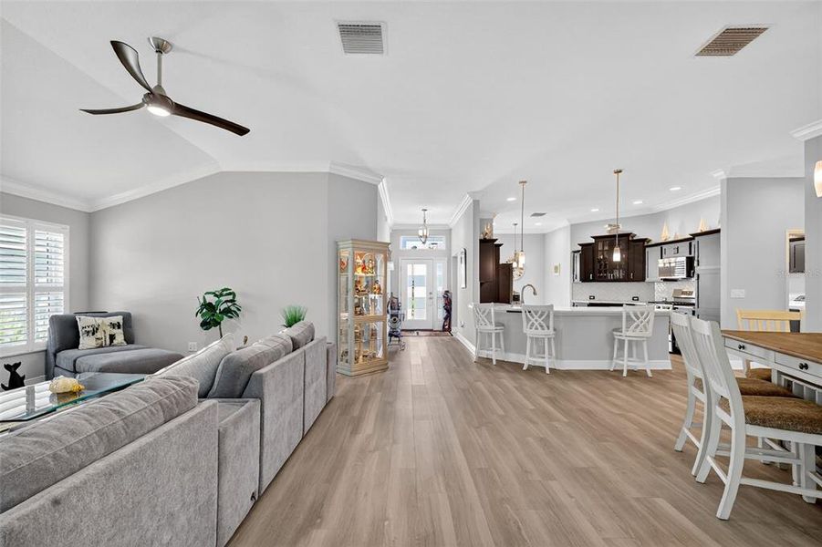 Furnished interior view inside a new home in , The Villages (Image 20).