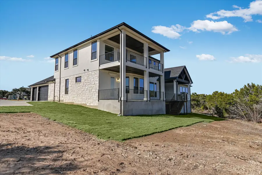 Representative exterior details of a home built from the Santa Barbara II by Giddens Homes in Scofield Farms Estates, Georgetown (Image 61).