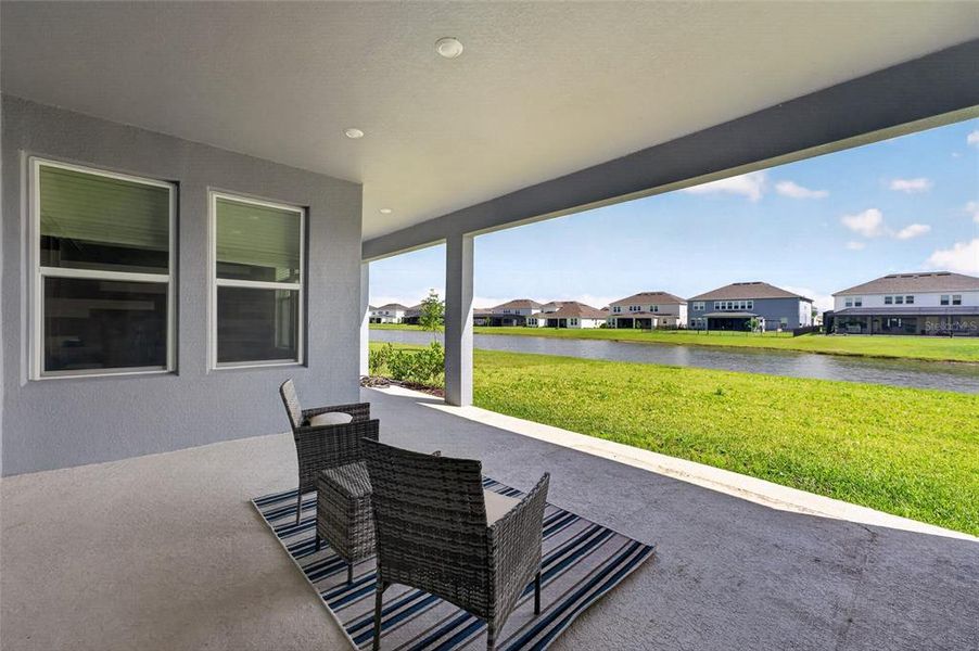 Exterior details and patio area of a home in River Landing, Wesley Chapel (Image 29). Exterior details and patio area of a home in River Landing, Wesley Chapel (Image 29).