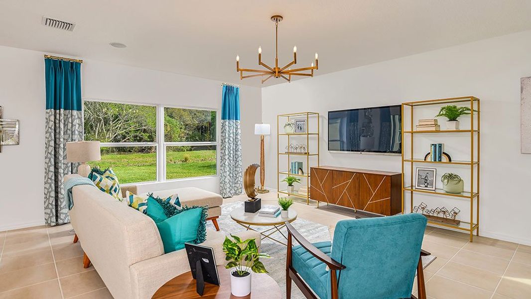 Furnished interior view inside a new home in Coasterra Community Group Page, Palmetto (Image 7).