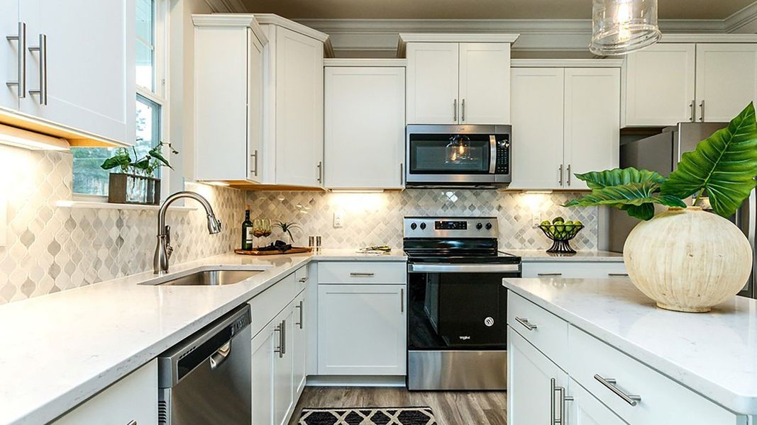 Furnished interior view inside a new home in Station Pointe, Angier (Image 10).