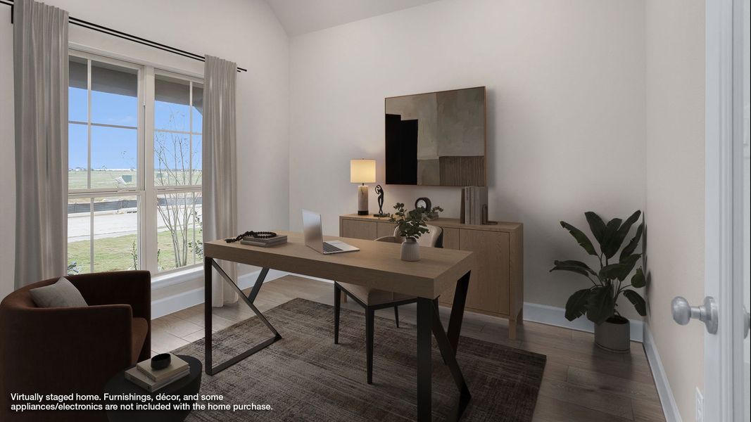 Furnished interior view inside a new home in Everly 45', Tomball (Image 5).