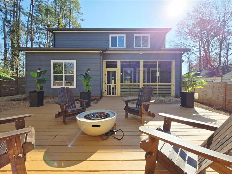 Exterior details and patio area of a home in , Atlanta (Image 30). Exterior details and patio area of a home in , Atlanta (Image 30).
